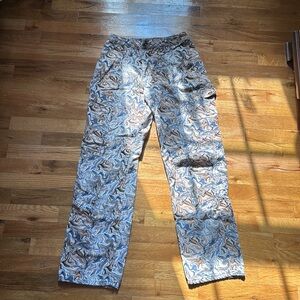 Mixed color straight leg jeans